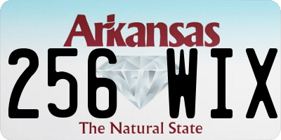 AR license plate 256WIX