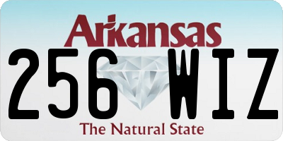 AR license plate 256WIZ