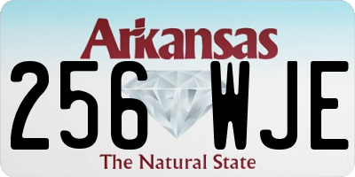 AR license plate 256WJE