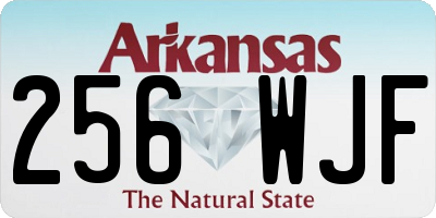 AR license plate 256WJF