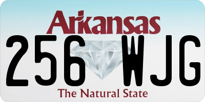 AR license plate 256WJG
