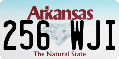 AR license plate 256WJI