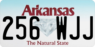 AR license plate 256WJJ