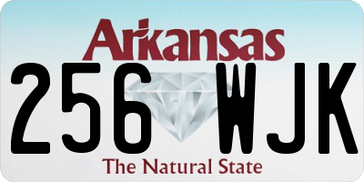 AR license plate 256WJK