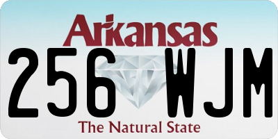 AR license plate 256WJM