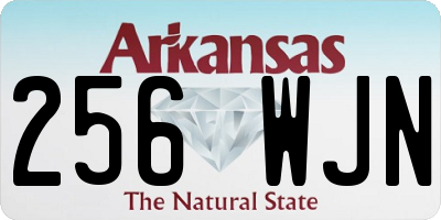 AR license plate 256WJN