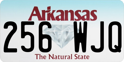 AR license plate 256WJQ