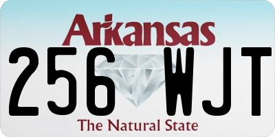 AR license plate 256WJT