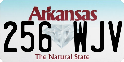 AR license plate 256WJV
