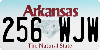 AR license plate 256WJW