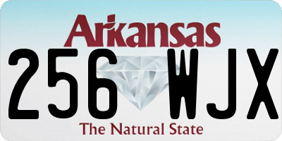 AR license plate 256WJX