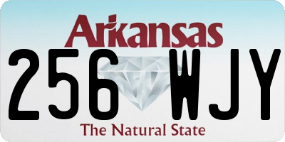AR license plate 256WJY