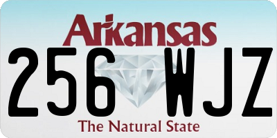 AR license plate 256WJZ