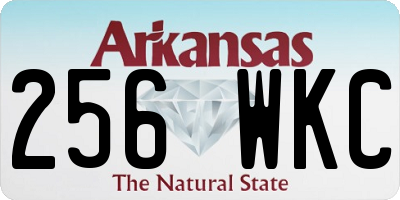 AR license plate 256WKC