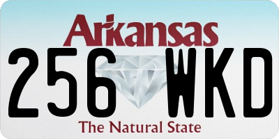 AR license plate 256WKD