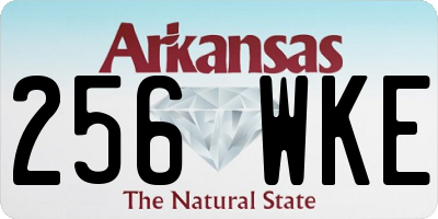 AR license plate 256WKE