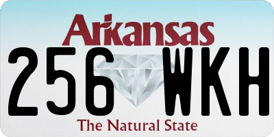 AR license plate 256WKH