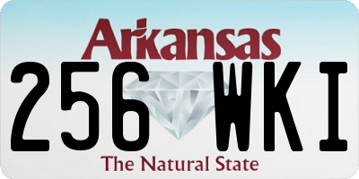 AR license plate 256WKI