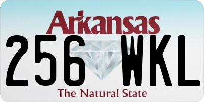 AR license plate 256WKL