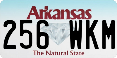 AR license plate 256WKM