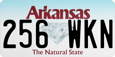 AR license plate 256WKN
