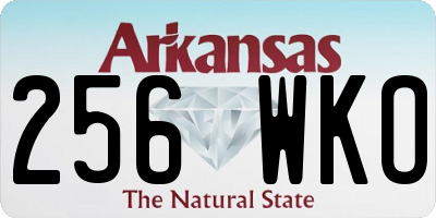 AR license plate 256WKO