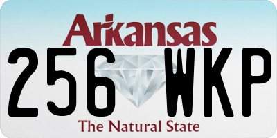 AR license plate 256WKP