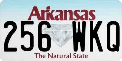 AR license plate 256WKQ
