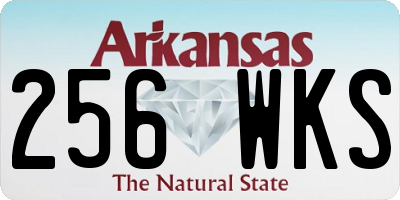 AR license plate 256WKS