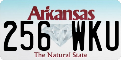 AR license plate 256WKU