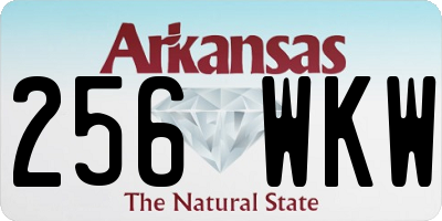 AR license plate 256WKW
