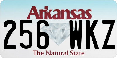 AR license plate 256WKZ