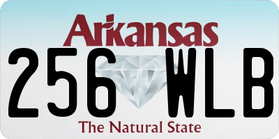 AR license plate 256WLB