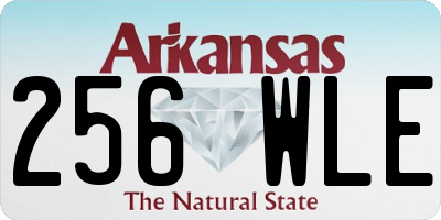 AR license plate 256WLE