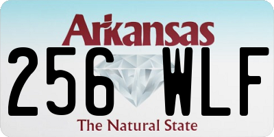 AR license plate 256WLF