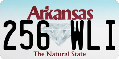 AR license plate 256WLI
