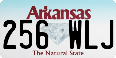 AR license plate 256WLJ