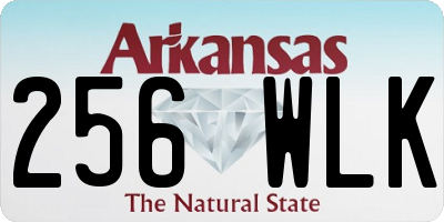 AR license plate 256WLK