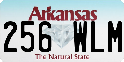 AR license plate 256WLM