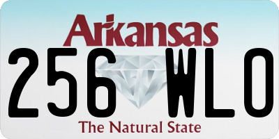 AR license plate 256WLO