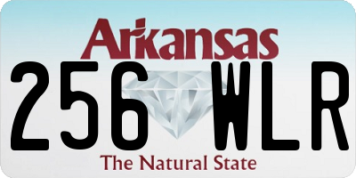 AR license plate 256WLR