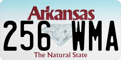 AR license plate 256WMA