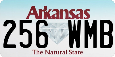AR license plate 256WMB