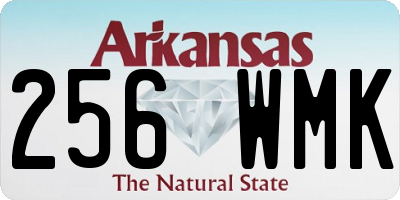 AR license plate 256WMK
