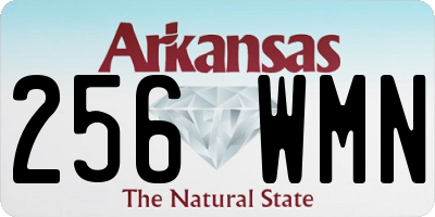 AR license plate 256WMN