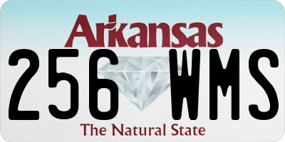 AR license plate 256WMS