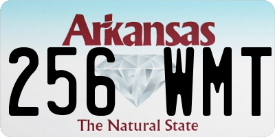 AR license plate 256WMT