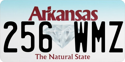 AR license plate 256WMZ