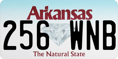 AR license plate 256WNB