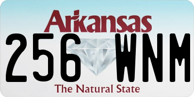 AR license plate 256WNM